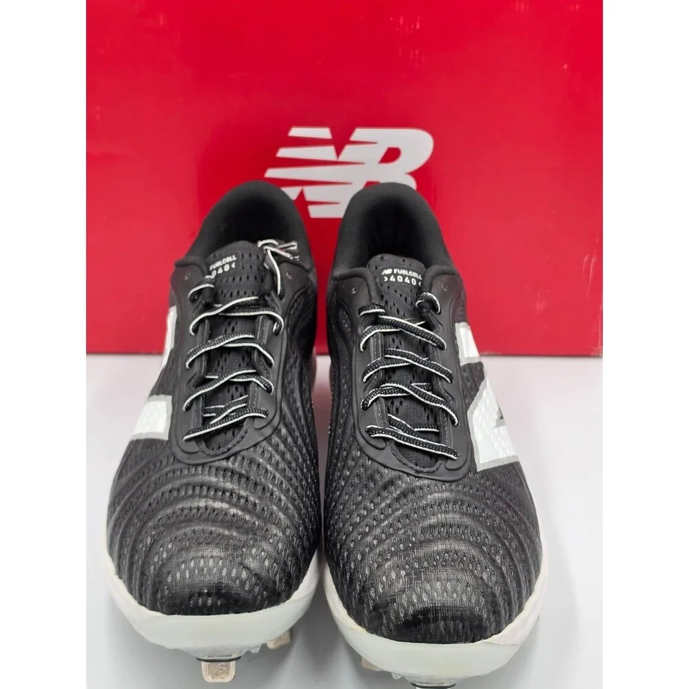 New Balance FuelCell 4040 v7 Metal Baseball Cleats Men’s 14 Black White L4040BK7